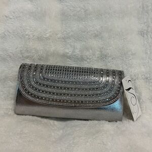 Glamorous Silver Evening Clutch